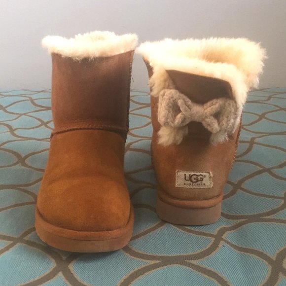 UGG Mini Bailey Knit Bow Boots SOLD📌 - Picture 5 of 13